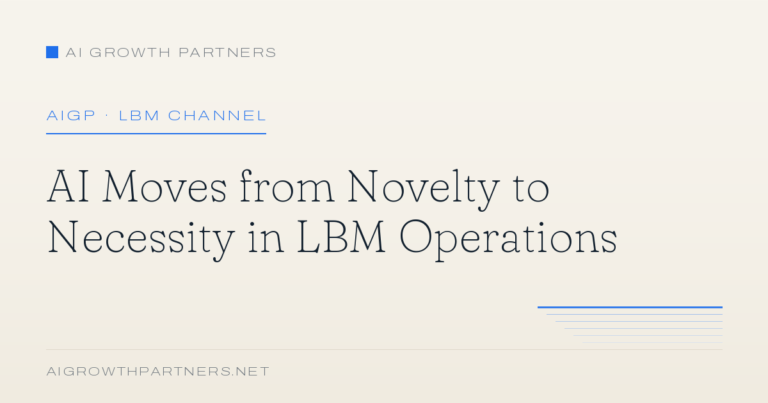 AI Moves from Novelty to Necessity in LBM Operations