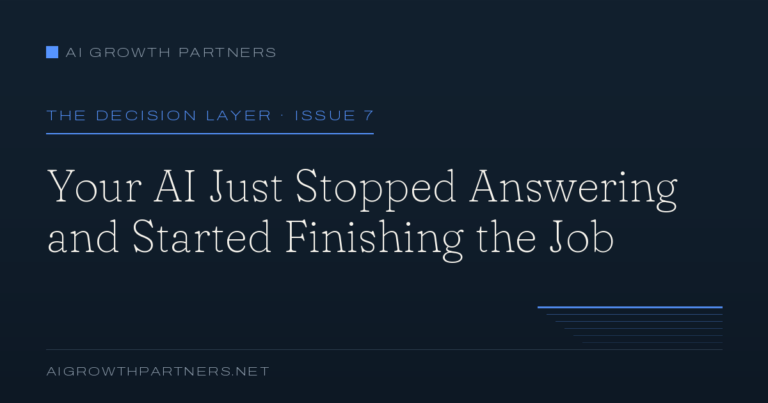 Your AI Just Stopped Answering and Started Finishing the Job