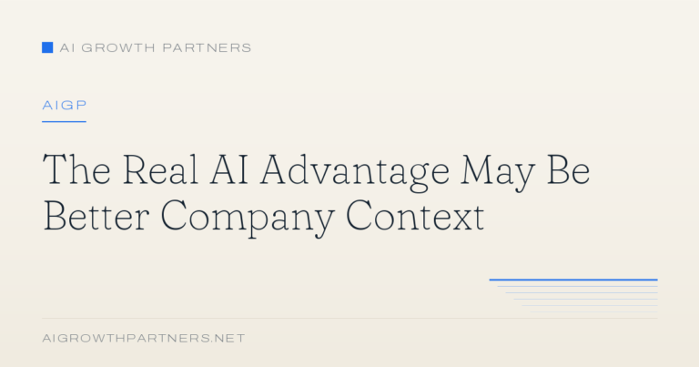 The Real AI Advantage May Be Better Company Context