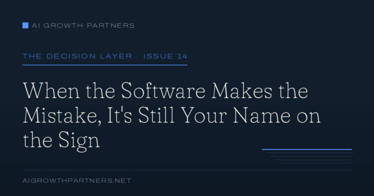 When the software makes the mistake, it’s still your name on the sign