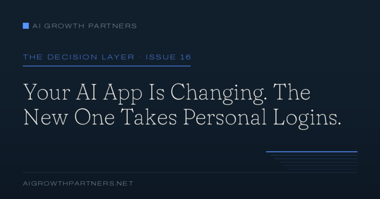 Your AI App Is Changing. The New One Takes Personal Logins
